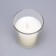 Candle in a smooth glass flavored "French vanilla", 8.5 cm