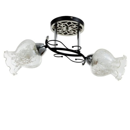 Trioni chandelier 2 lamps 40W E27 Chrome-black 51x31x29