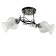 Trioni chandelier 2 lamps 40W E27 Chrome-black 51x31x29