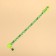 Kotoflash collar, with a bell, 30 x 1 cm, polyester, green
