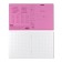 A student student’s notebook with a plastic cover on the A5+, Erichkrause Coverpro Neon, a cell, 18 sheets, pink