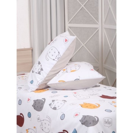 Bed linen 1.5 joint venture Cats, size 150x215 cm, 145x210 cm, 50x70 cm-4