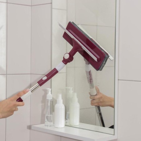 Okloma with a nozzle from a microfiber of a share, a latch, a steel telescopic handle, 27 × 8 × 86 (126) cm, color mix-1