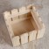 Wooden Kashpo 18 × 18 × 14 cm "Fence", natural