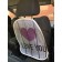 Protective cape on the back of the car seat "Heart on a wooden background"