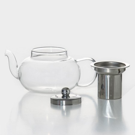 Glass teapot with a metal sieve of the Kaliopa Dilan, 600 ml-3