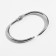 Oval for curtains, 28 × 43 mm / 33 × 48 mm, 10 pcs, silver color