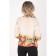 Female blouse, size 44, white color, coral