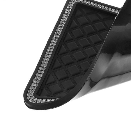 Anti -slip mat with rhinestones, 17 x 14 cm, black-3