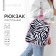 School textile Books “Zebra”, 27x10x23 cm, pink color