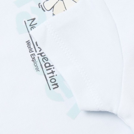 Body baby with short sleeve, blue color, height 62 cm-2