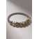 Bracelet Pearl "Margeri" stars, white color in silver, d = 6.5 cm