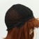 Artificial wig, with a bang, imitation of the skin, 30 cm, red color