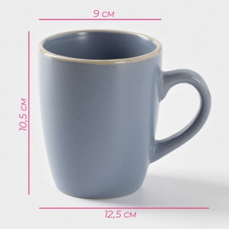 Ceramic Vanil Ceramic Daramus, 350 ml, blue color-1