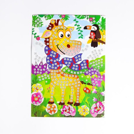 Mosaic Stylenaya "Giraffe in a scarf" Squeezing, rhinestones-1