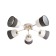 SELENA CHANGURE 5HA27 40W white-gold 54x54x25 cm