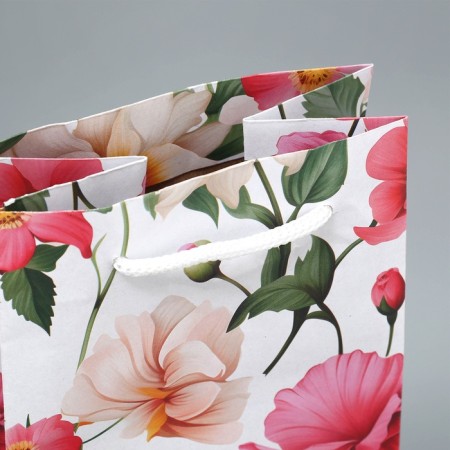 Gift package for a bottle, packaging, "flowers", 36 x 13 x 10 cm-6