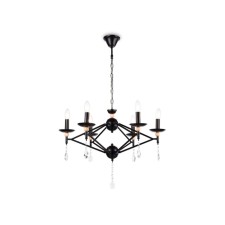 Suspended chandelier Ambrella Light, Modern, TR9597, 6HE14, Black Color Black