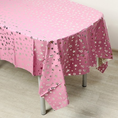 Groundpress "Stars", 137 × 183 cm, pink color-1