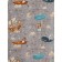 A set of pillowcases, size 40x60 cm, travelers print, gray color - 2 pcs.