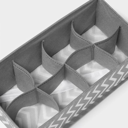 Organsiser for storing linen "Simetro", 8 cells, 29 × 14 × 10 cm, color gray color-3