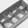 Organsiser for storing linen "Simetro", 8 cells, 29 × 14 × 10 cm, color gray color