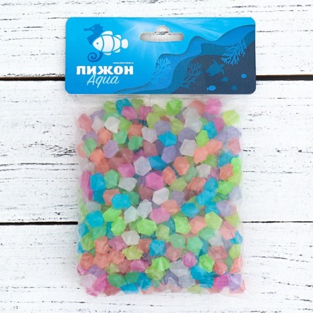 Decorative baby for aquarium, luminous, 9 - 13 mm, 200 g, mix-2