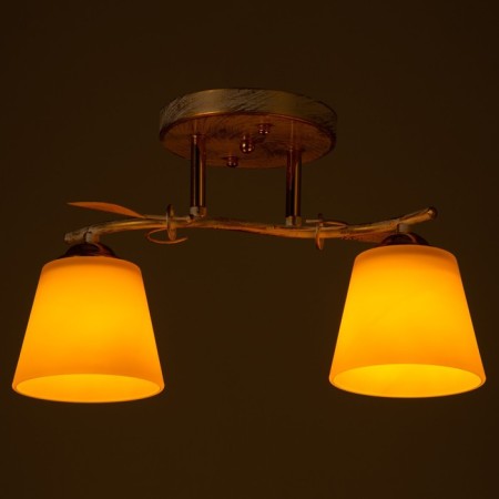 Aryan chandelier 2x60W E27 white 14.5x37x23cm-2