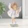 Polystone souvenir "Baby in white with wings" 8.5x5x13 cm