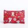 Cosmetic bag with lightning, red color