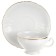 Cup 205 ml with a saucer of 155 mm low bernadotte, decor "Golden Gold"