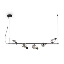 Подвесной светильник Freya FR5372PL-05B Evidence, 1080х220х1110 мм, G9, 5х40Вт, цвет чёрный