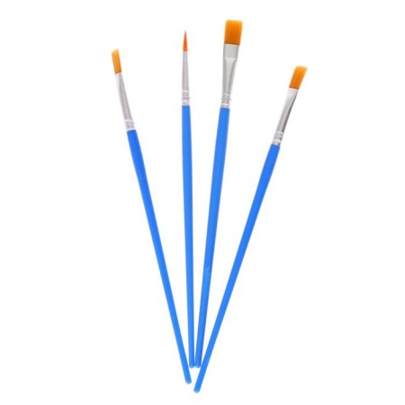 Acrylic paints, 12 colors in a plastic tube, 12 ml, in a cardboard box, 4 brushes, palette-2
