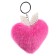 Browler "heart" with ears, 7 cm, fuchsia color