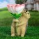 Garden figure "Hedgehog with flower" 25x17cm
