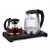 Tea kit KitFort KT-6180, glass, 2/1.2 l, 1500 watts, black