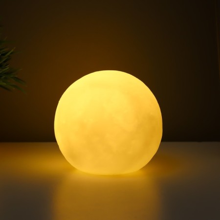 Night Plastic "Moon White Little" from BAT 3LR44 in the set 7.5x7.5x7 cm Risalux-1