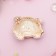 Panda brooch is cute, white color in gold