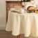 Home tablecloth is round 146 +/- 2 cm, col. dairy, 100% HL, sarzha 250 g/m2
