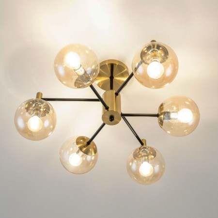 Catilux Catilux chandelier CL143163 54x54x30 cm, 6x40W, E14, brown color-15