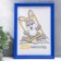 Photo frame plastic L-2 21x30 cm blue (plastic screen)