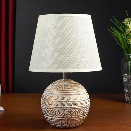 HELP LAM 38045/1 E14 40W White with golden patina 22x22x32 cm Risalux