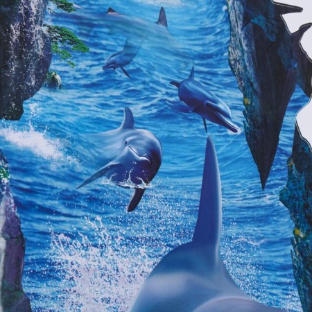 Sticker 3D Interior Sea 90*60cm-1