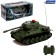 Radio controlled T34, works on the battery, light and sound, green color