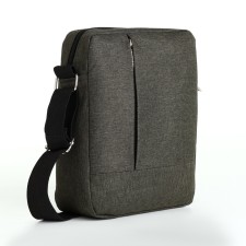 Bag Male Vertical, 18*7*21 cm, lightning department, 2 n/pocket, green