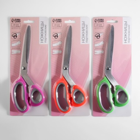 Portnovsky scissors, mowed blade, 10 ", 23 cm, color mix-4