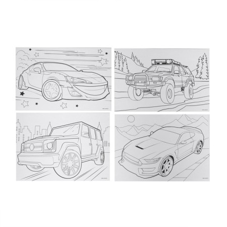 Set for drawing "Cool car", 150 items-4