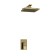 The shower system waserkraft a12610, built -in, tropical shower, color of light bronze