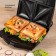 Multipecar Galaxy GL 2959, 800 W, sandwich, grill, Viennese, anti -stick coating, black