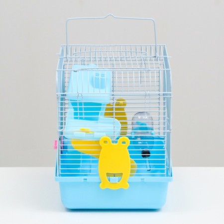 A cage for rodents "Pijon", equipped, 27 x 21 x 26 cm, blue-2